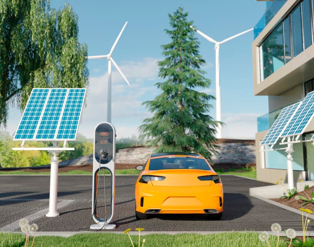solar powered electric car charger