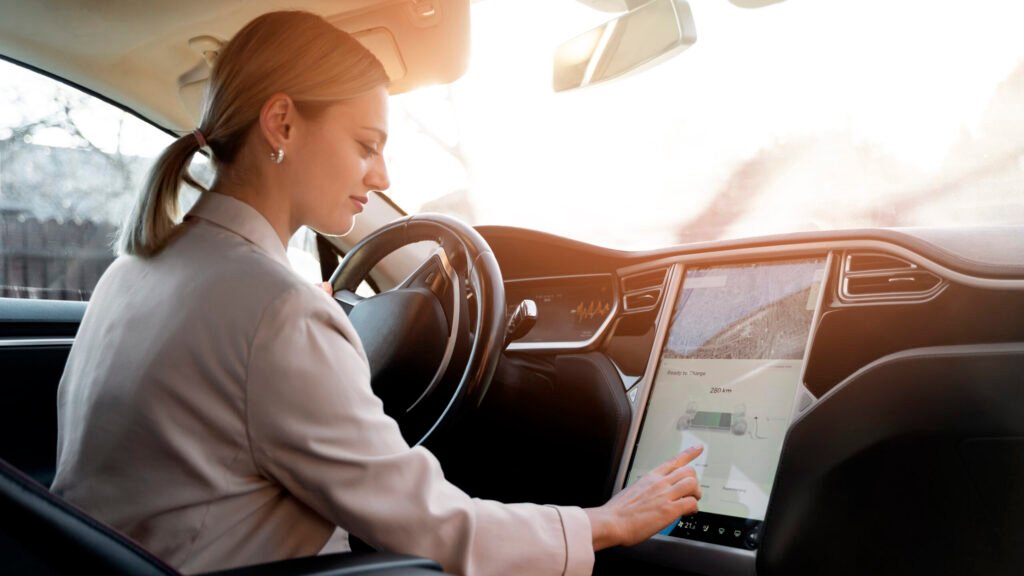the dashboard and control systems to monitor and control your EV's performance