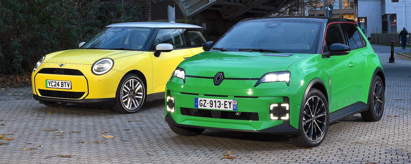 renault-5-vs-mini-cooper-se-thin Find the Best Mini Electric Cars for Sale