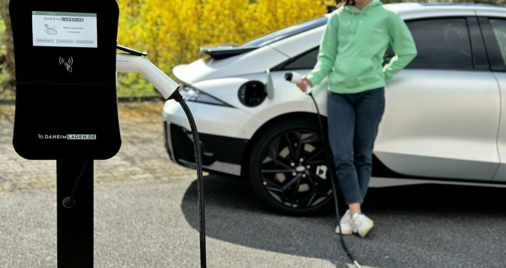 electric car charging station sign